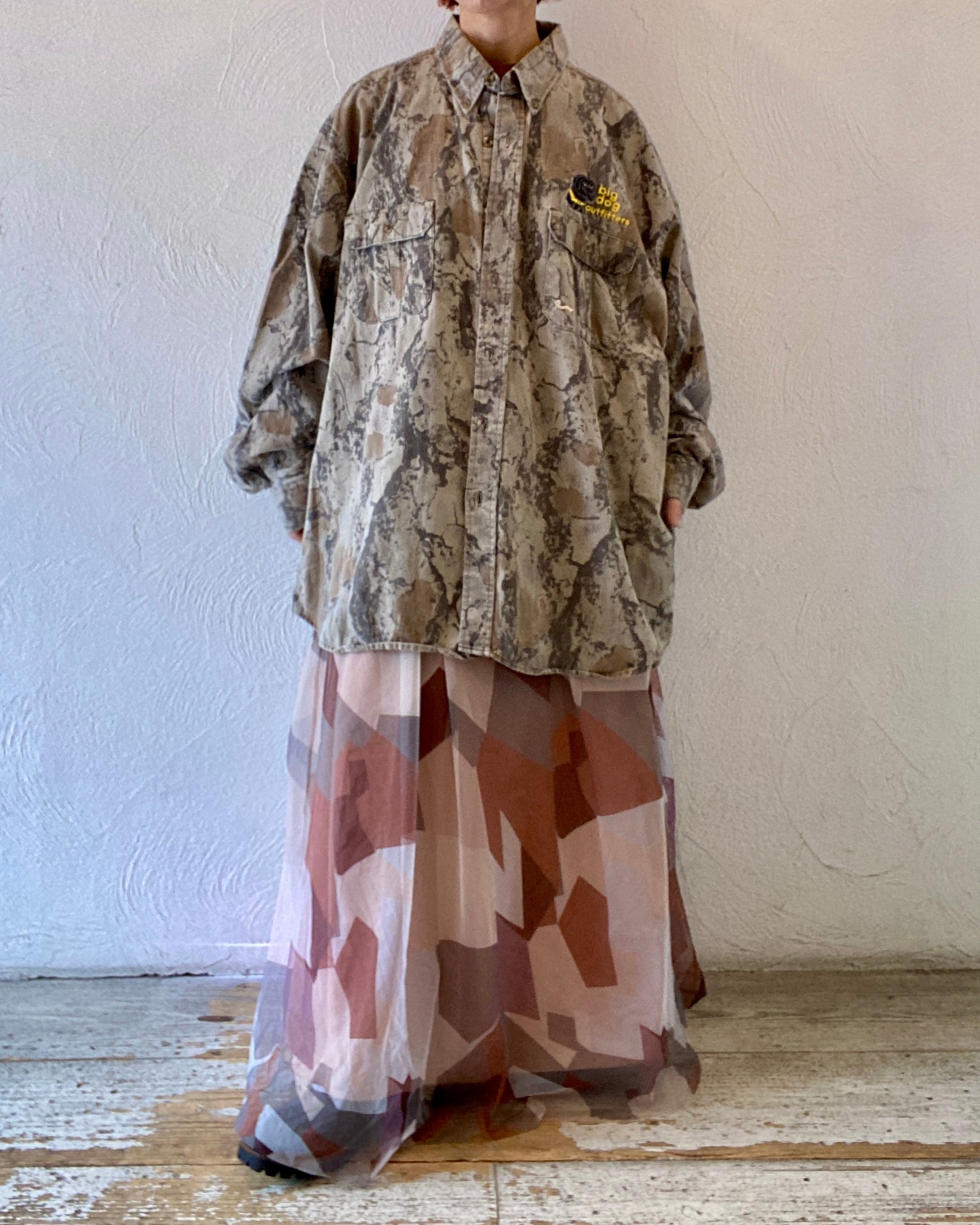 oversize camouflage shirt