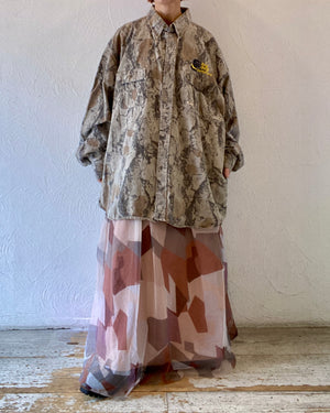 oversize camouflage shirt