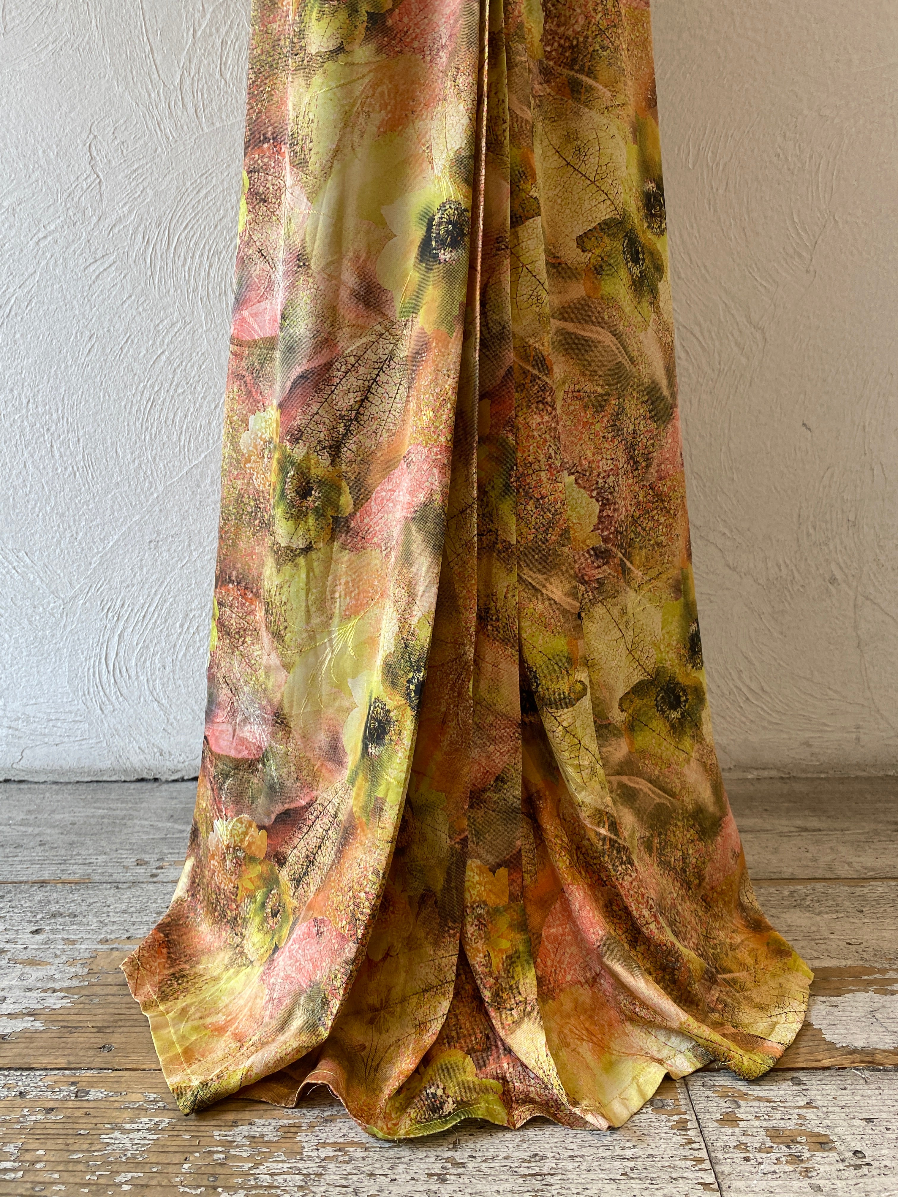 side pleats long skirt
