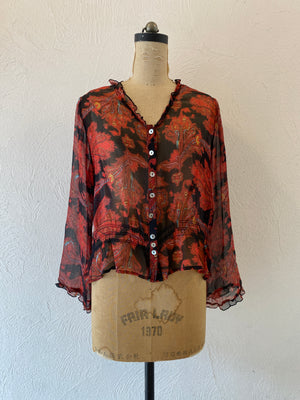 through paisly blouse