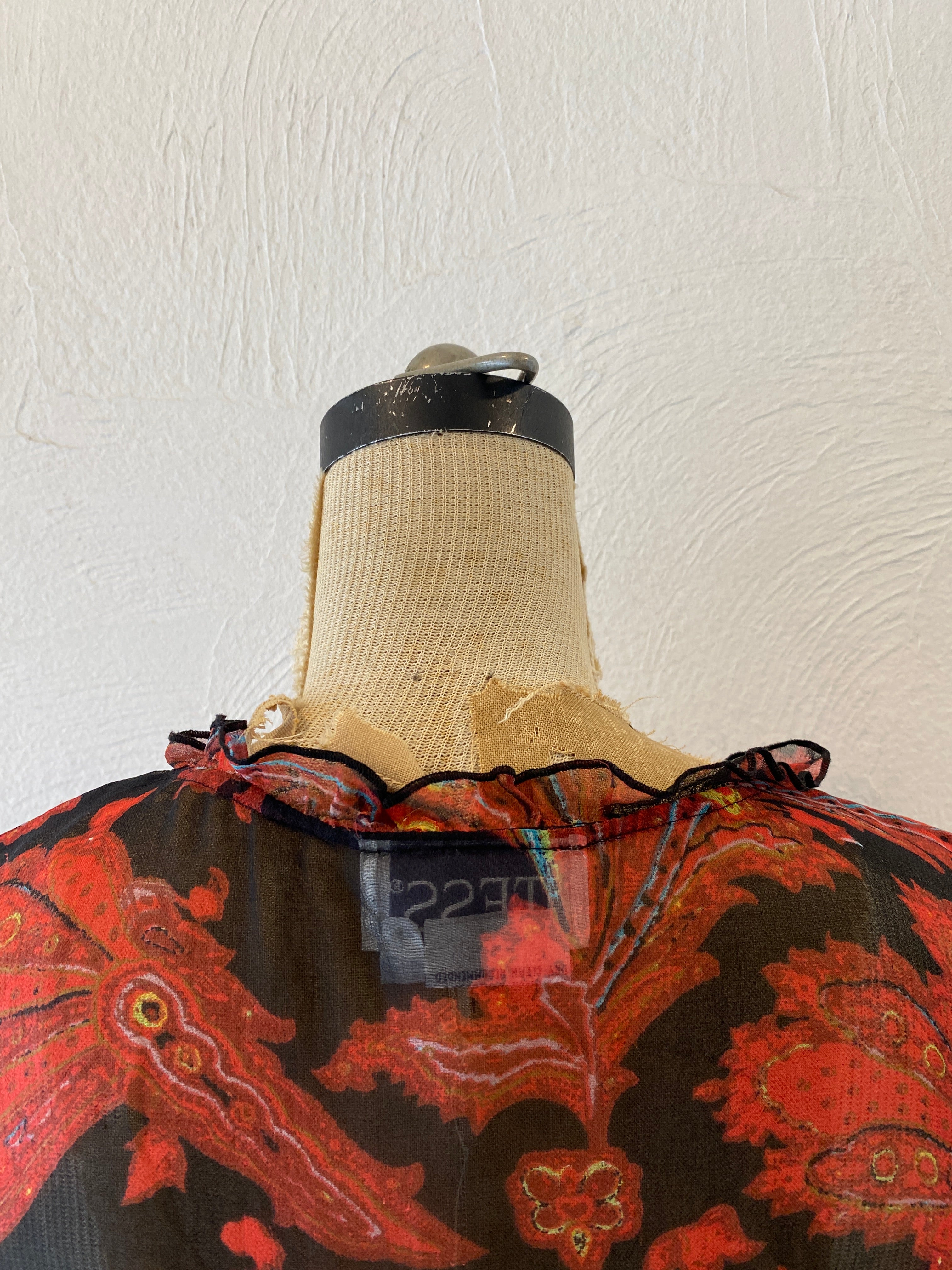 through paisly blouse