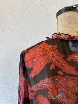 through paisly blouse