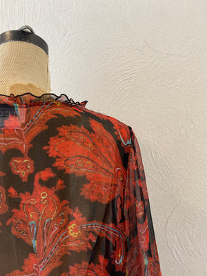 through paisly blouse