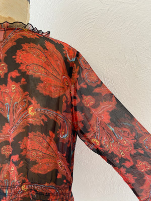 through paisly blouse