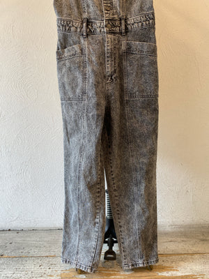 black denim all-in-one