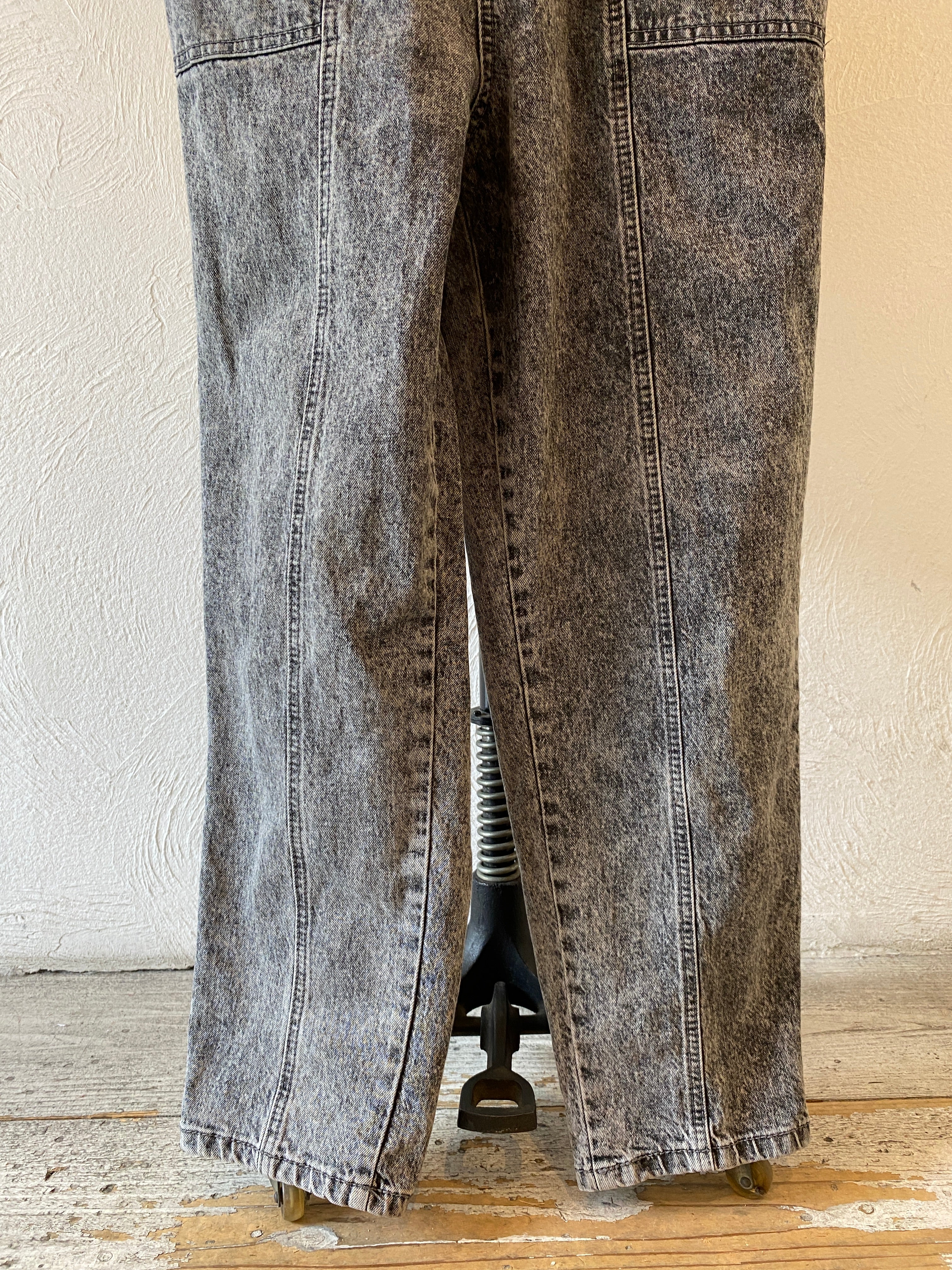 black denim all-in-one