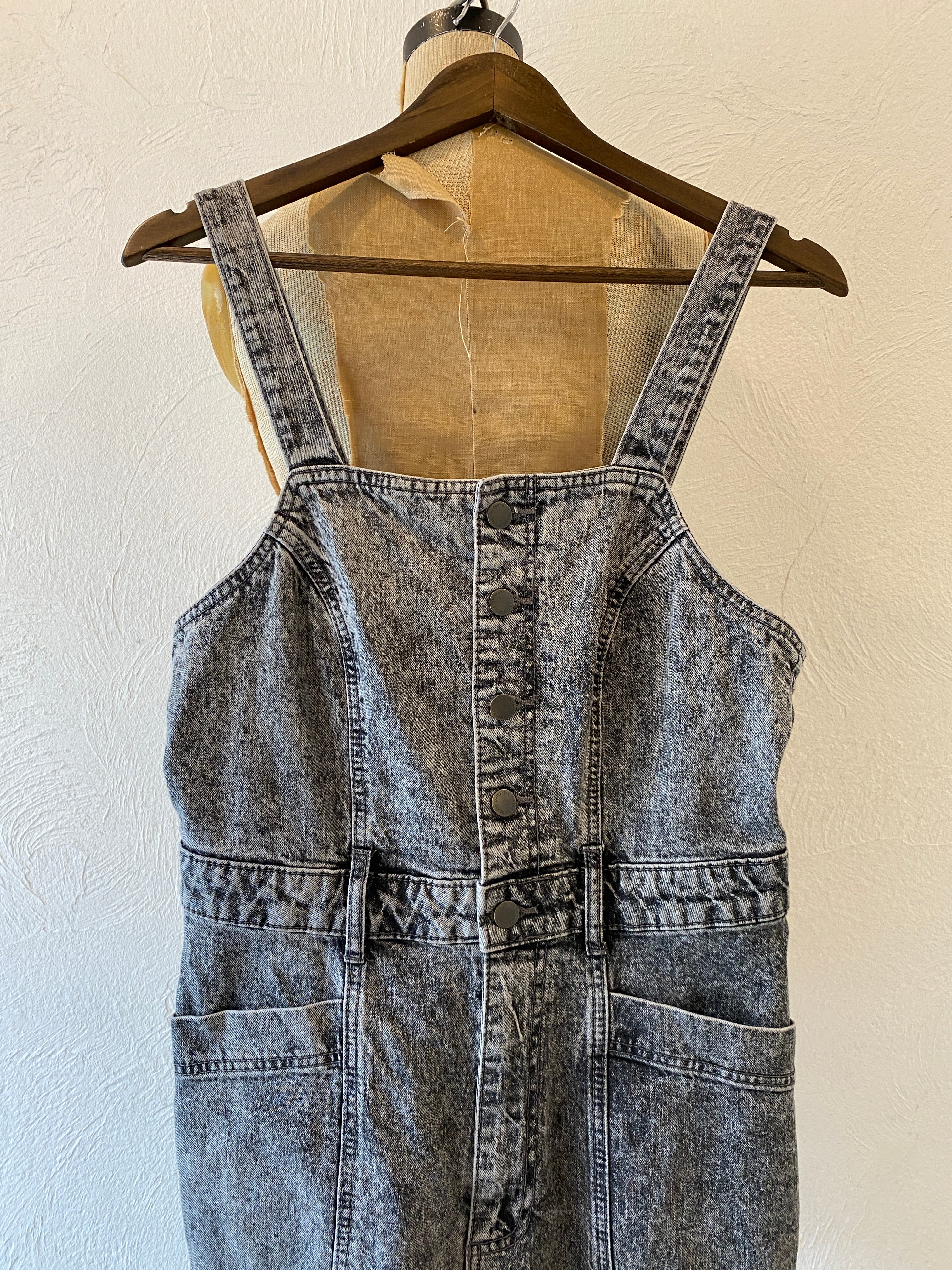 black denim all-in-one