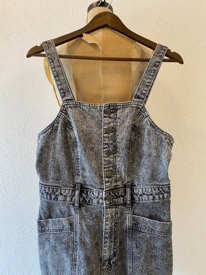 black denim all-in-one