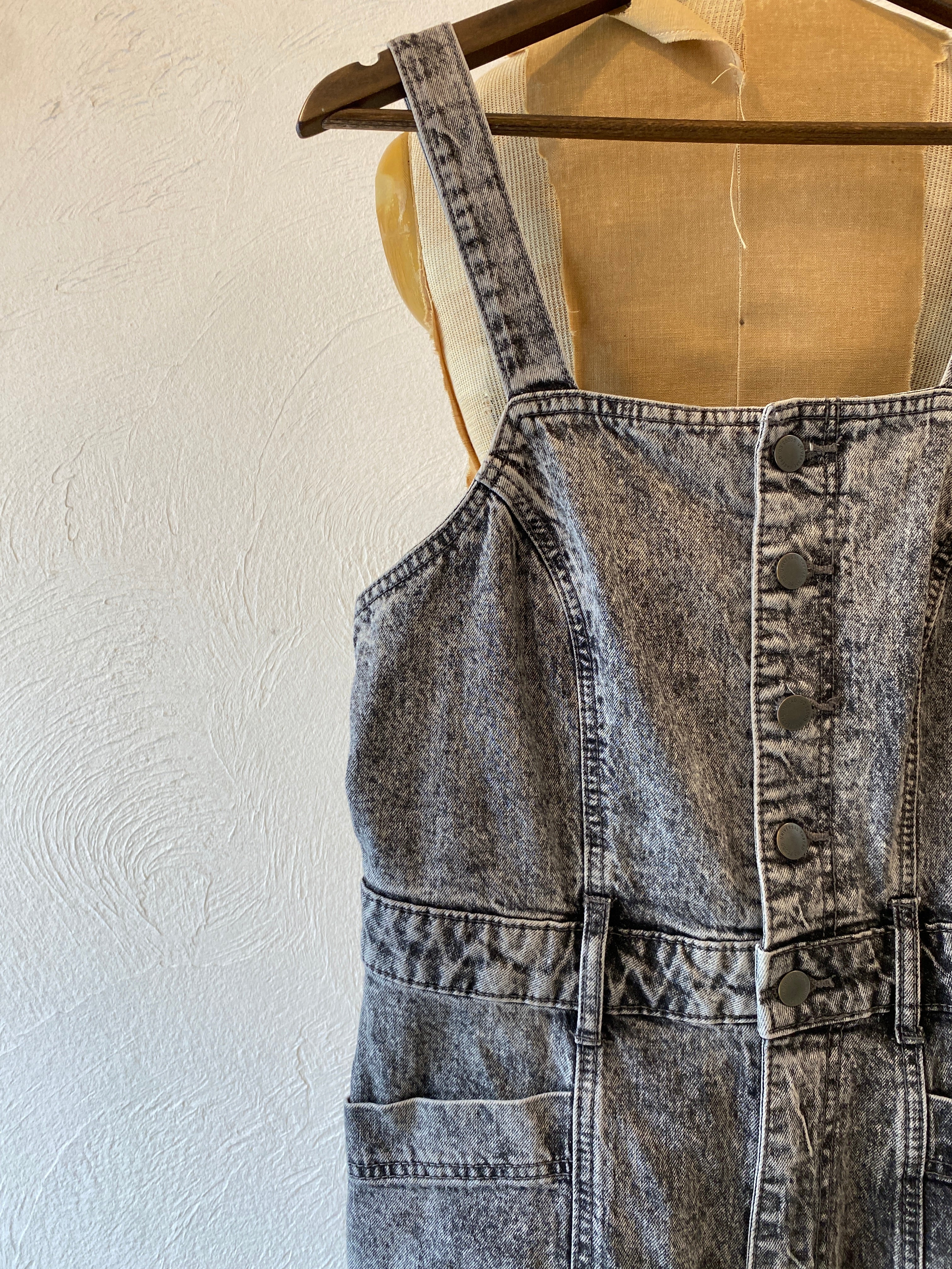 black denim all-in-one