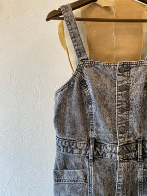 black denim all-in-one