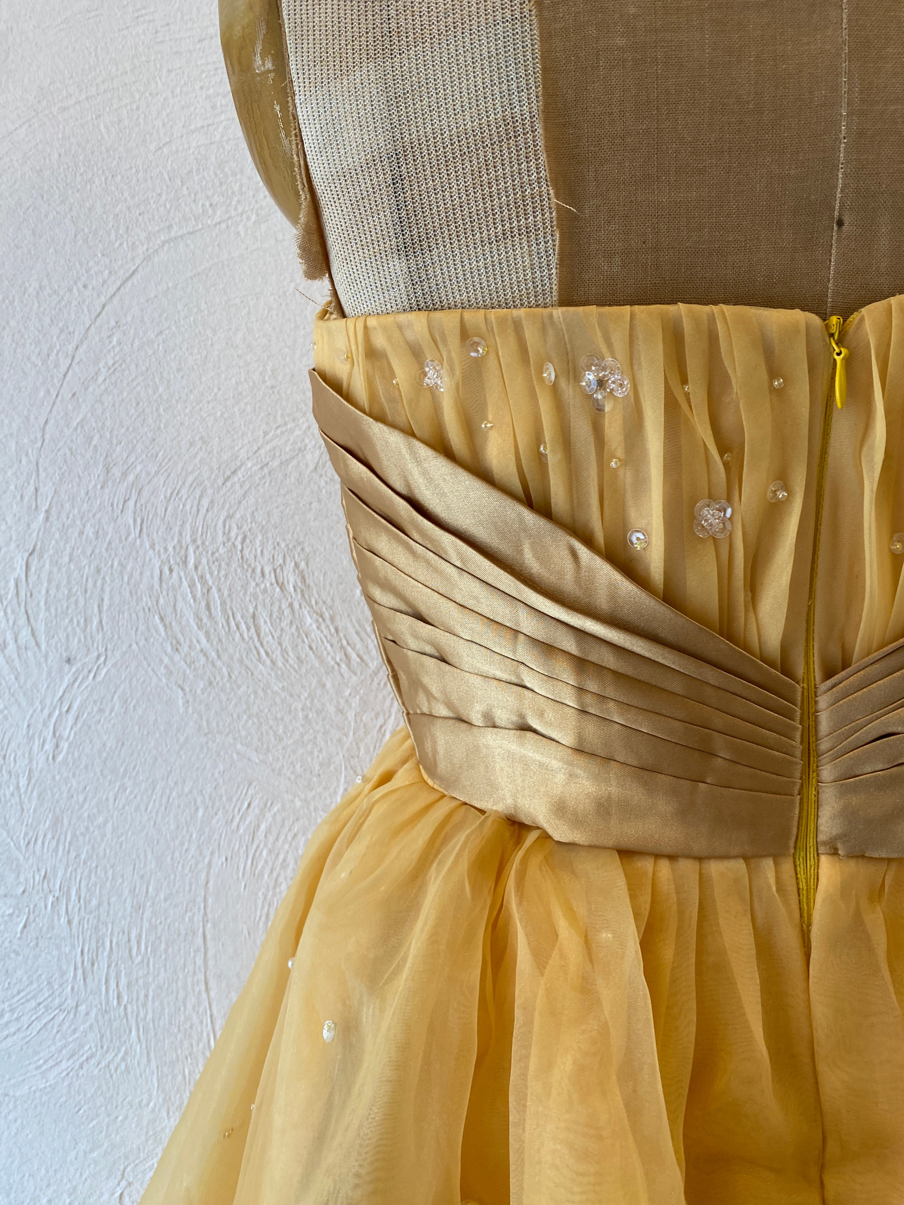 volume organdy cocktail dress