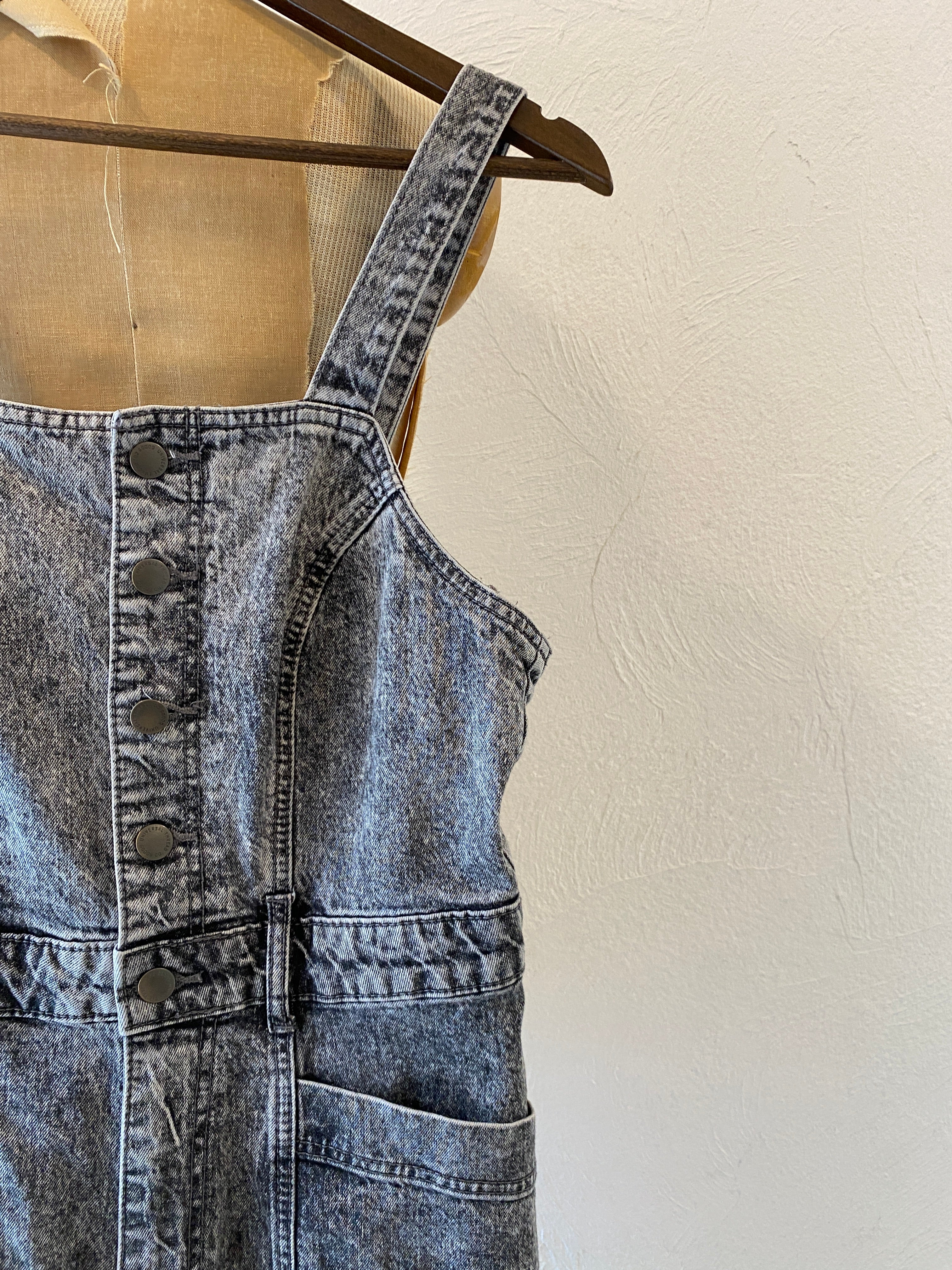 black denim all-in-one
