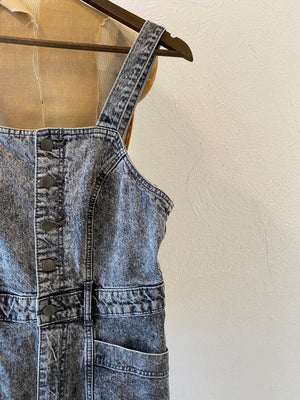 black denim all-in-one