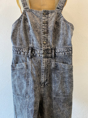 black denim all-in-one