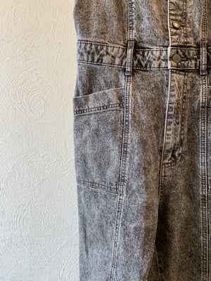 black denim all-in-one