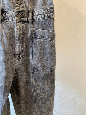 black denim all-in-one