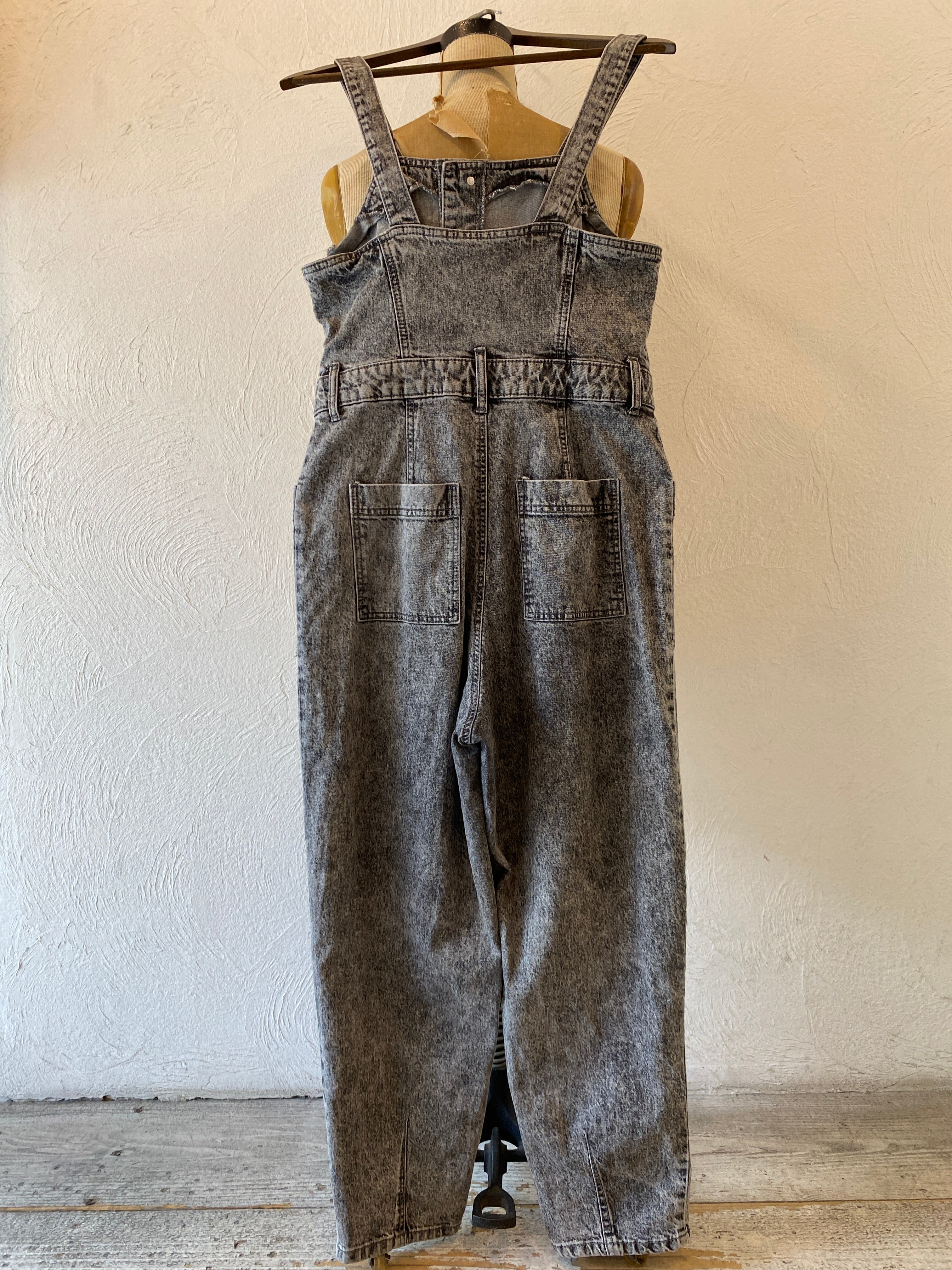 black denim all-in-one
