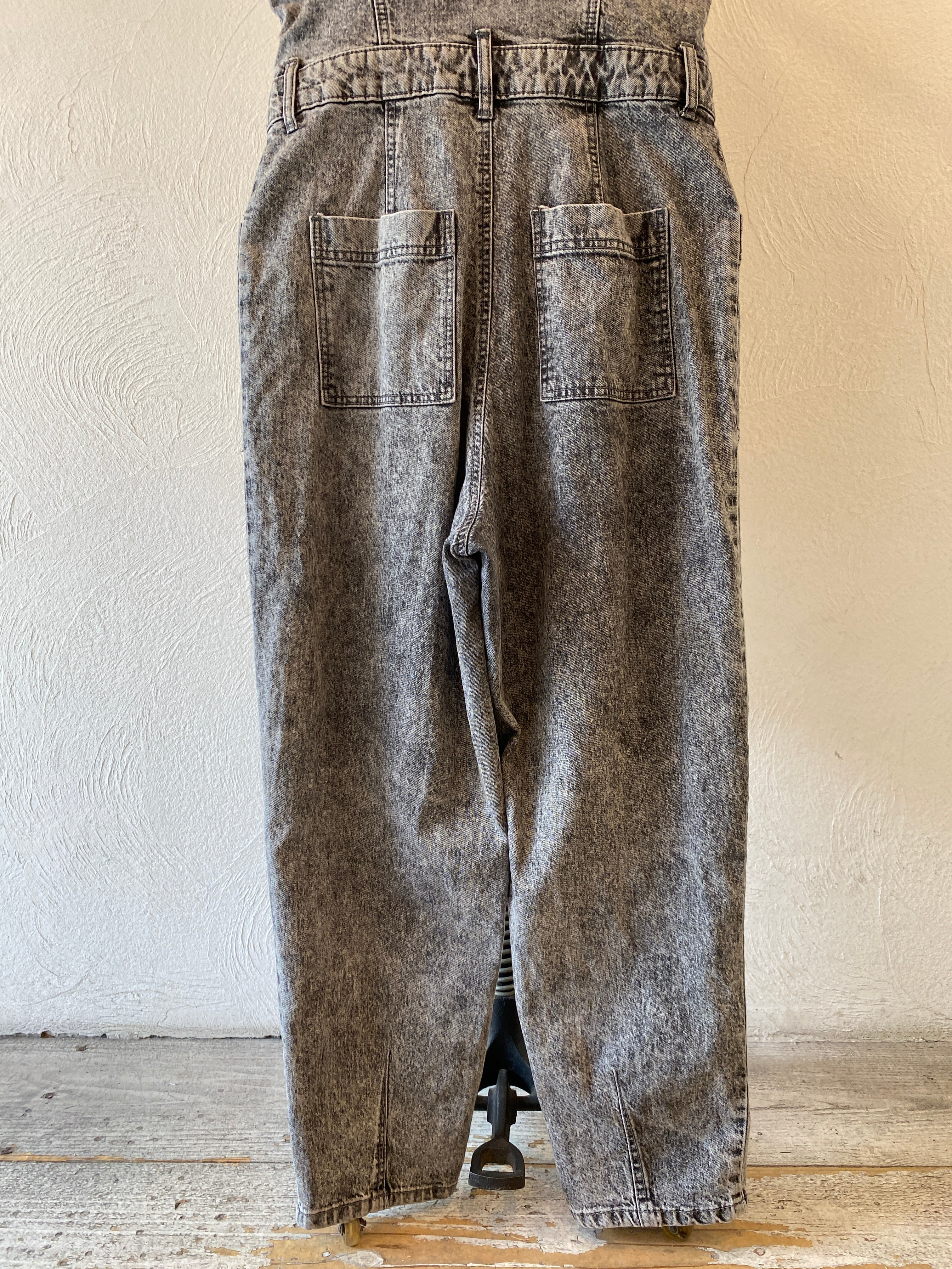 black denim all-in-one