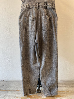 black denim all-in-one