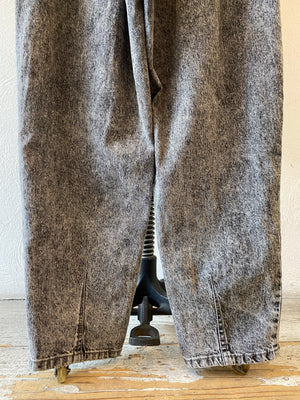black denim all-in-one