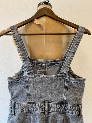 black denim all-in-one