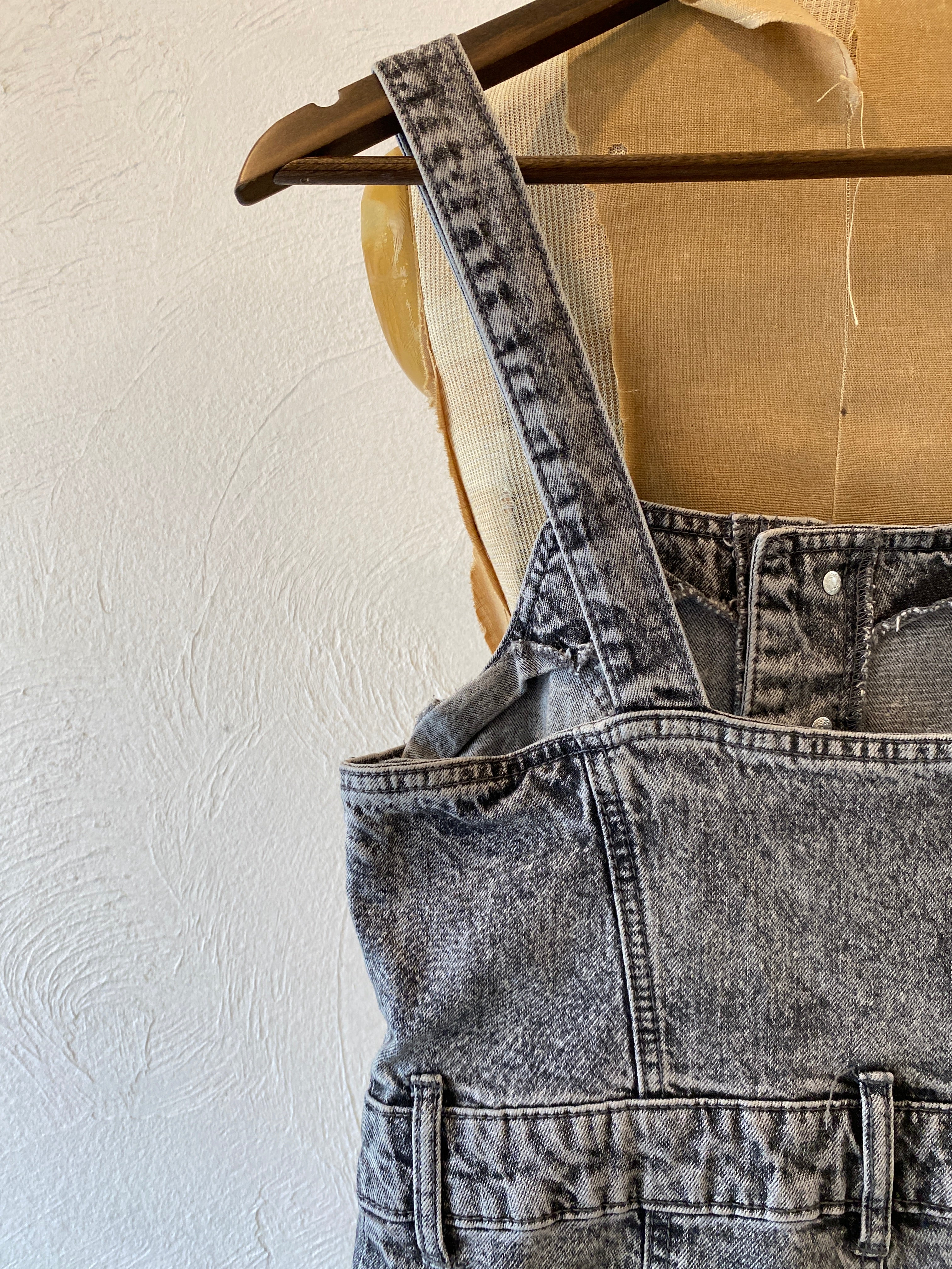 black denim all-in-one