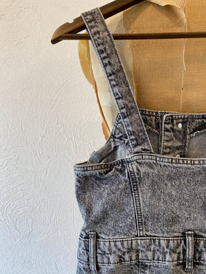 black denim all-in-one