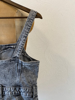 black denim all-in-one