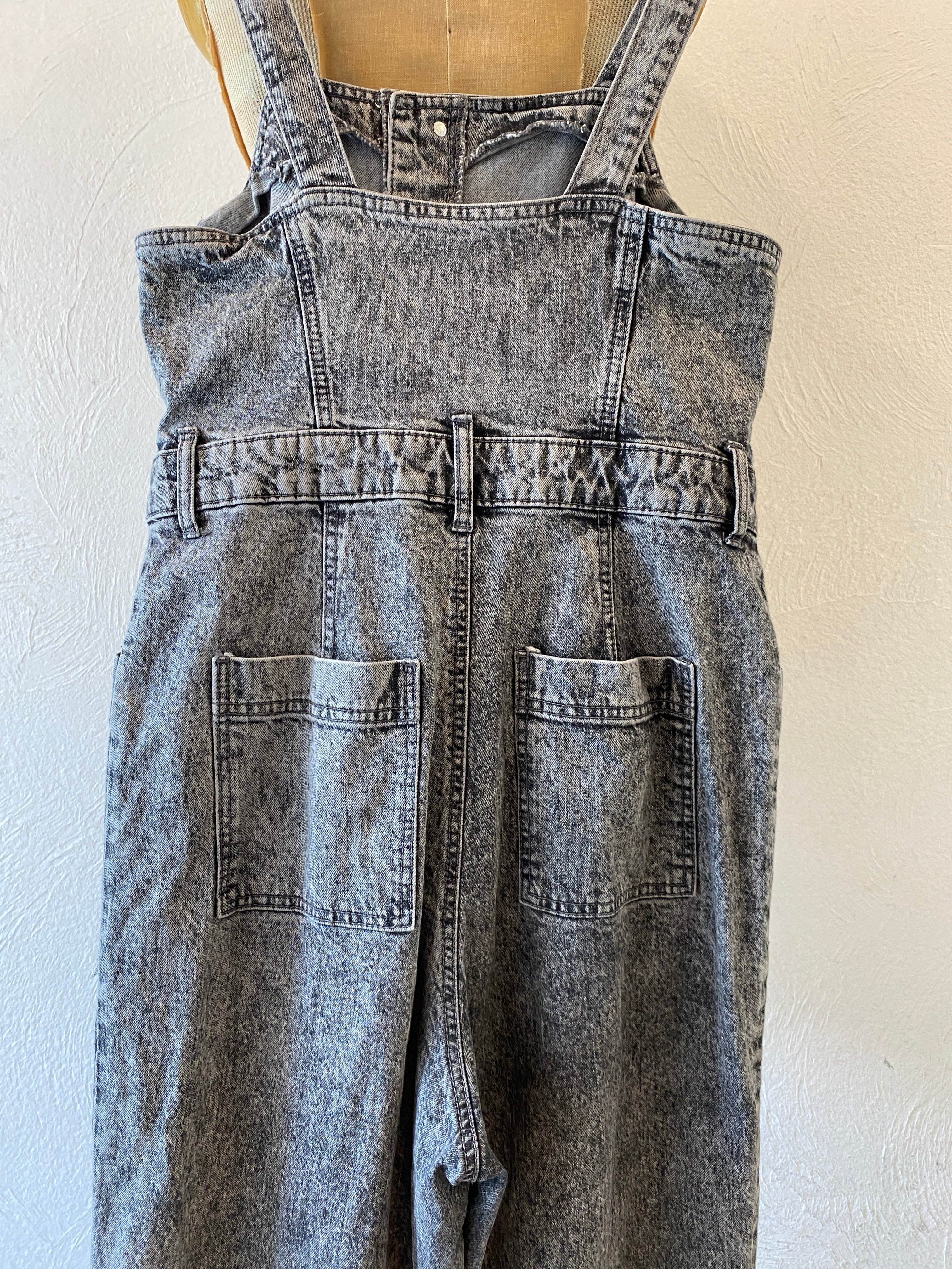 black denim all-in-one