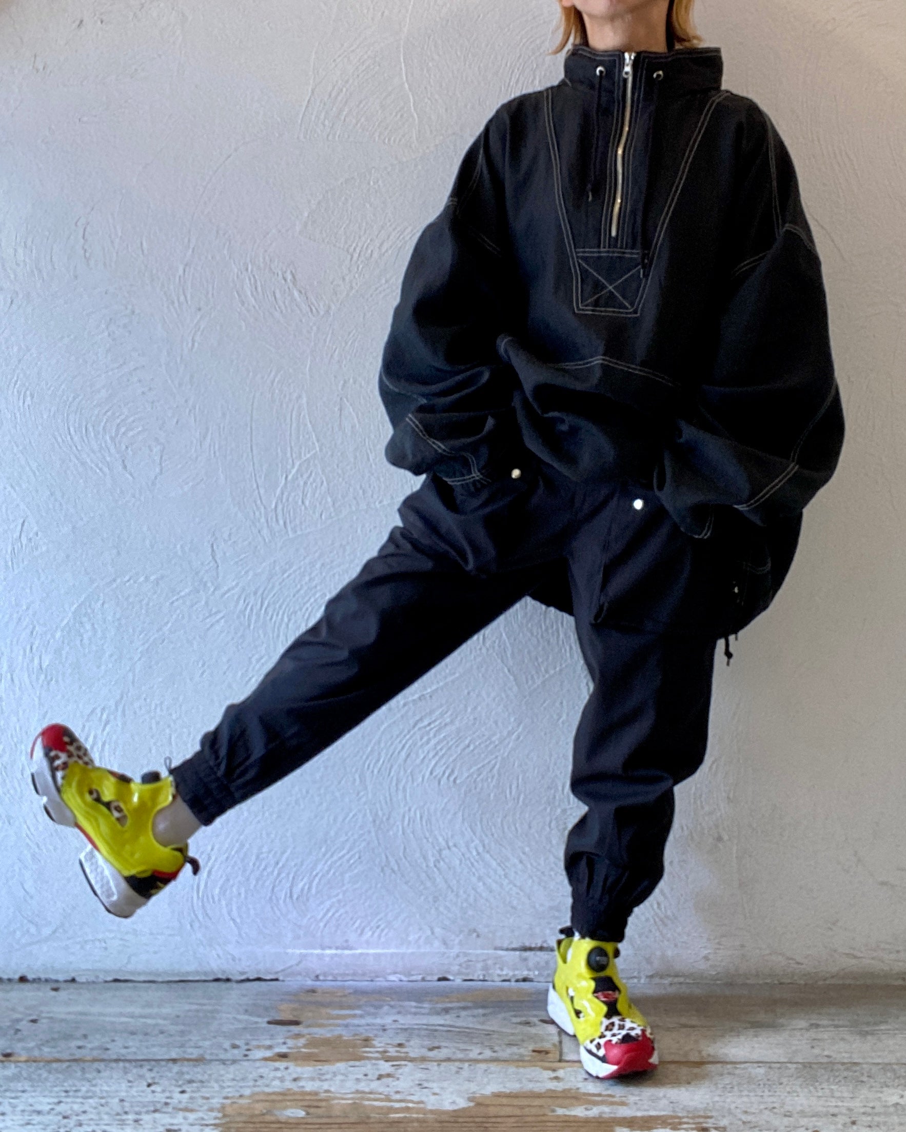 oversize nylon pullover