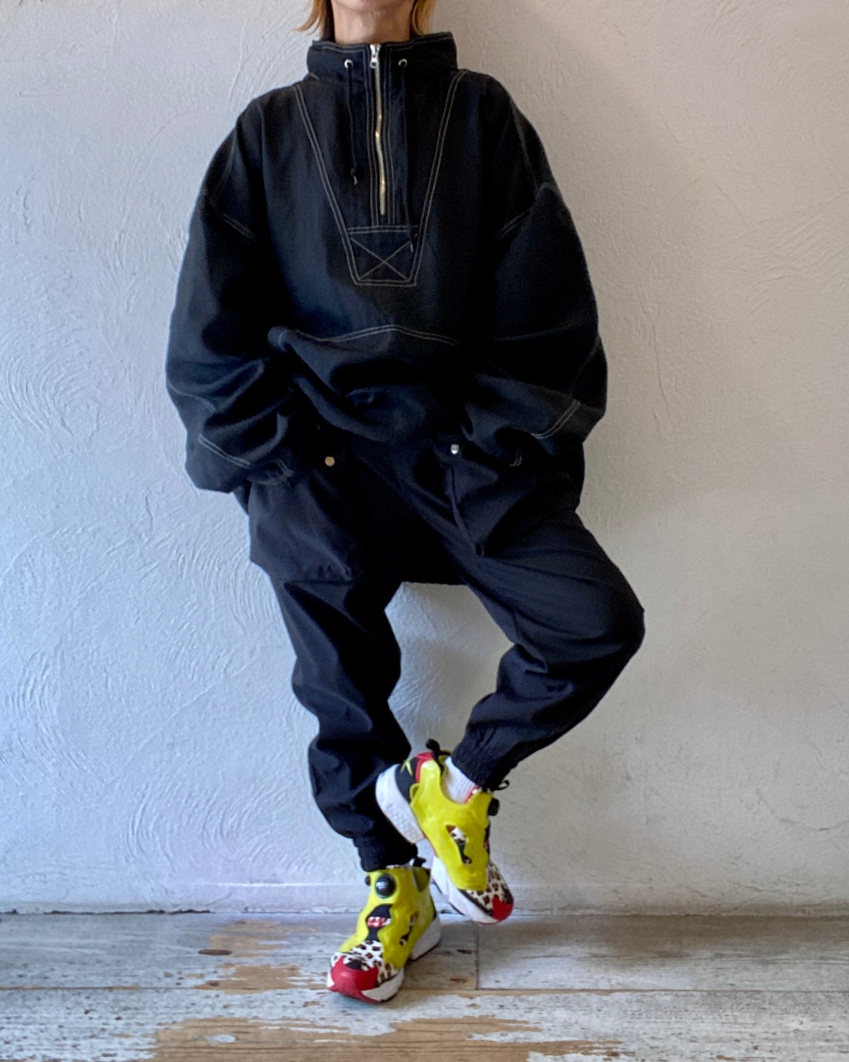 oversize nylon pullover