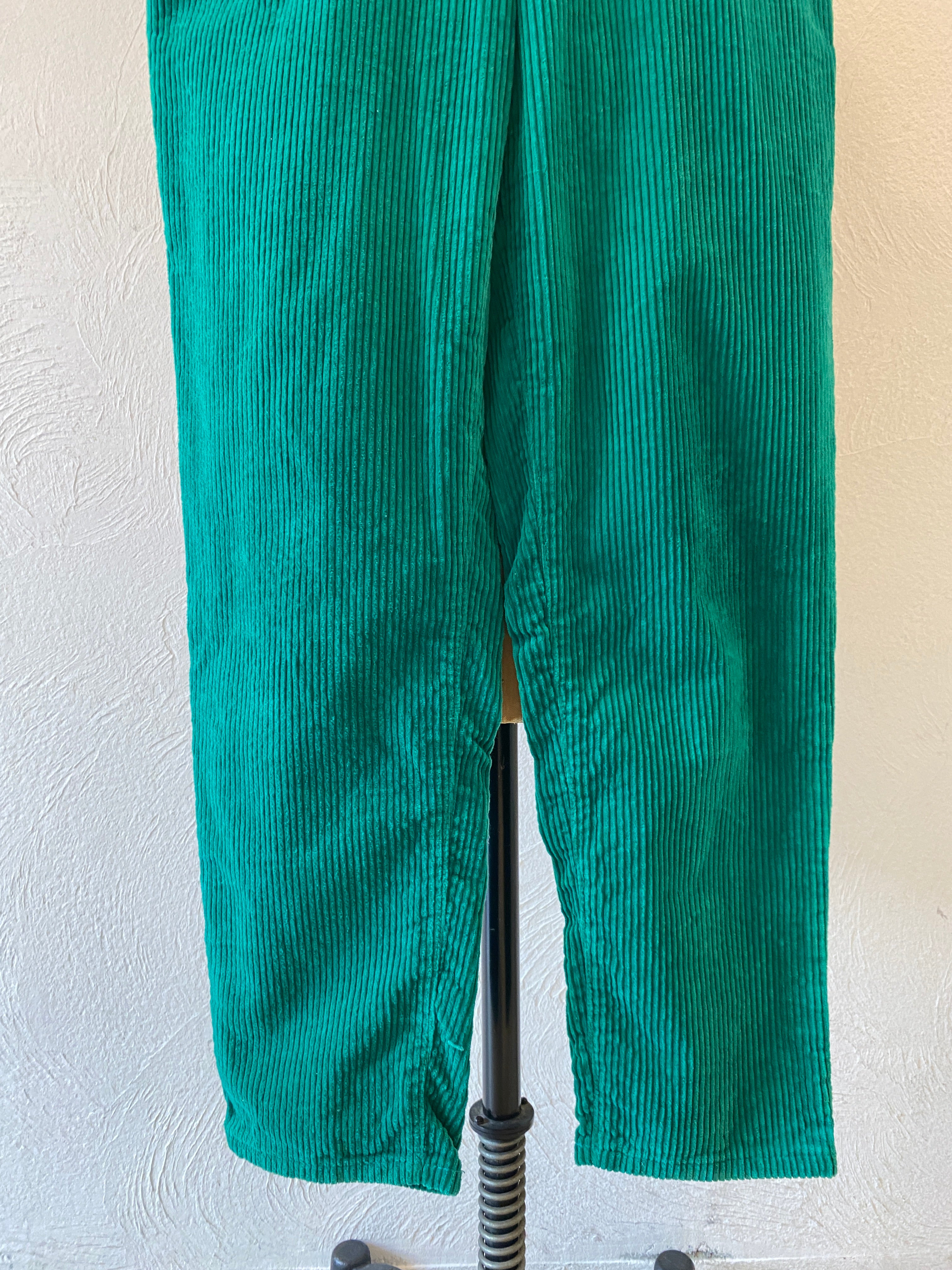 green corduroy pants
