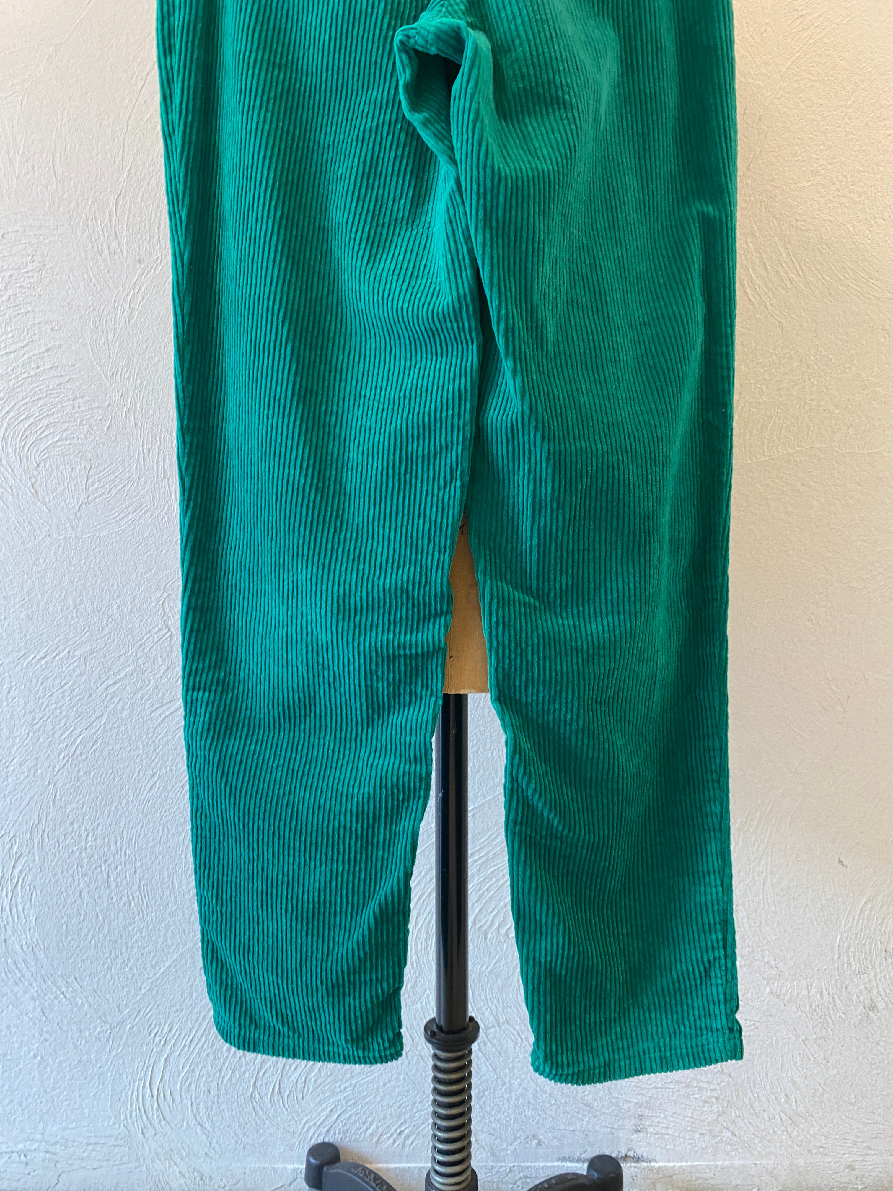 green corduroy pants