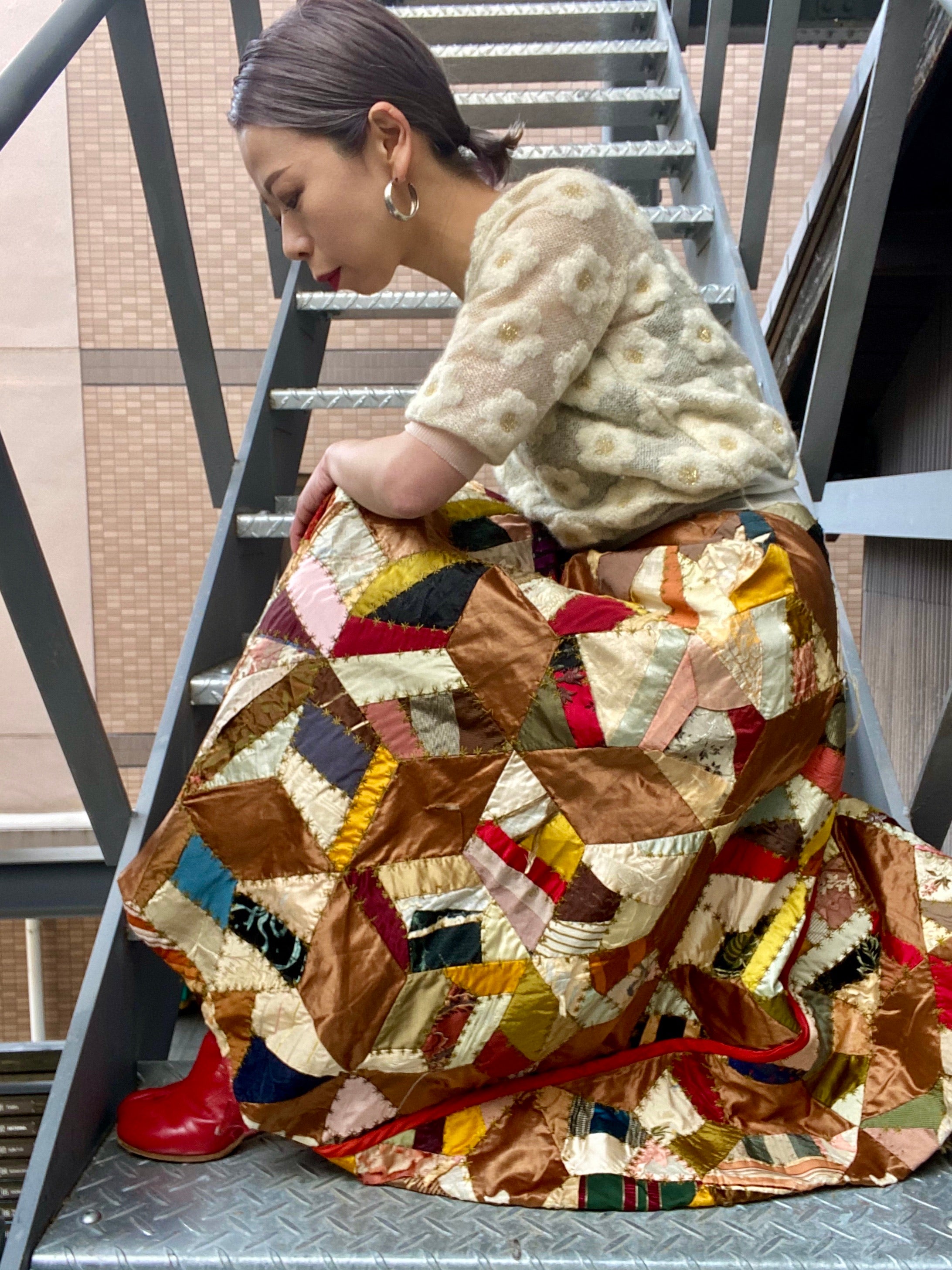 vintage patchwork skirts